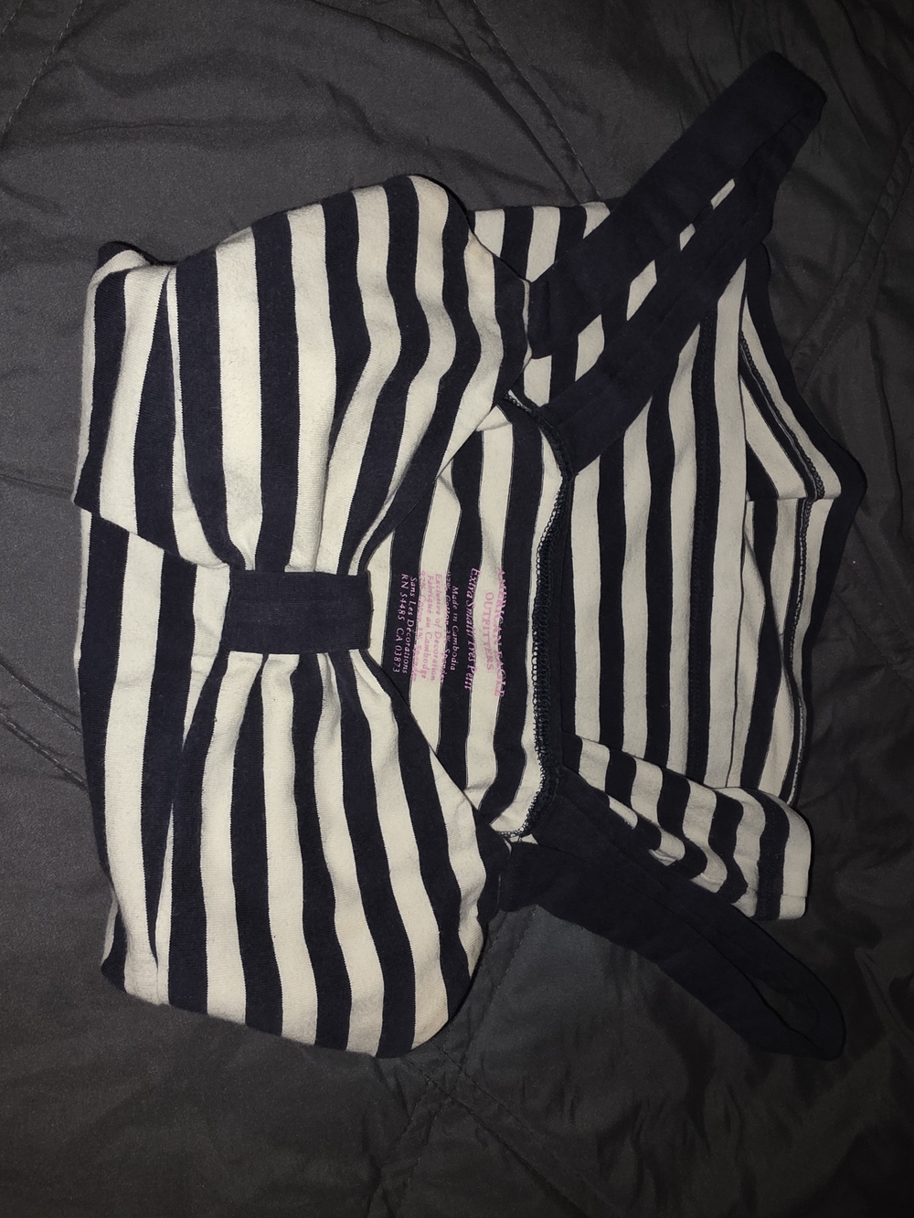American Eagle Outfitters Navy and White Striped Camisole - Picture 2 of 4